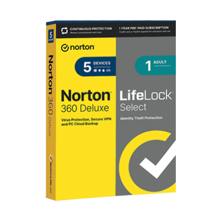 Norton 360 Deluxe with LifeLock Select