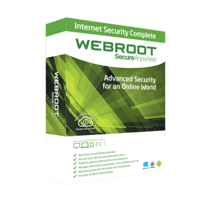 Webroot SecureAnywhere Internet Security Complete